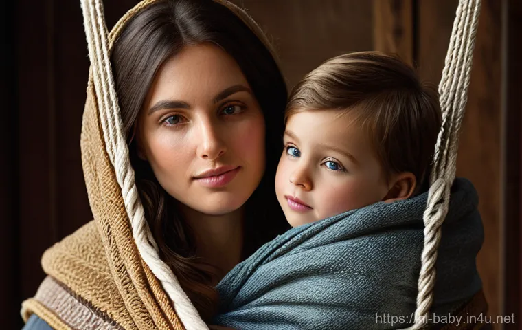 아기 슬링 사용법 - Here are three detailed image generation prompts in English, keeping all your essential guidelines i...