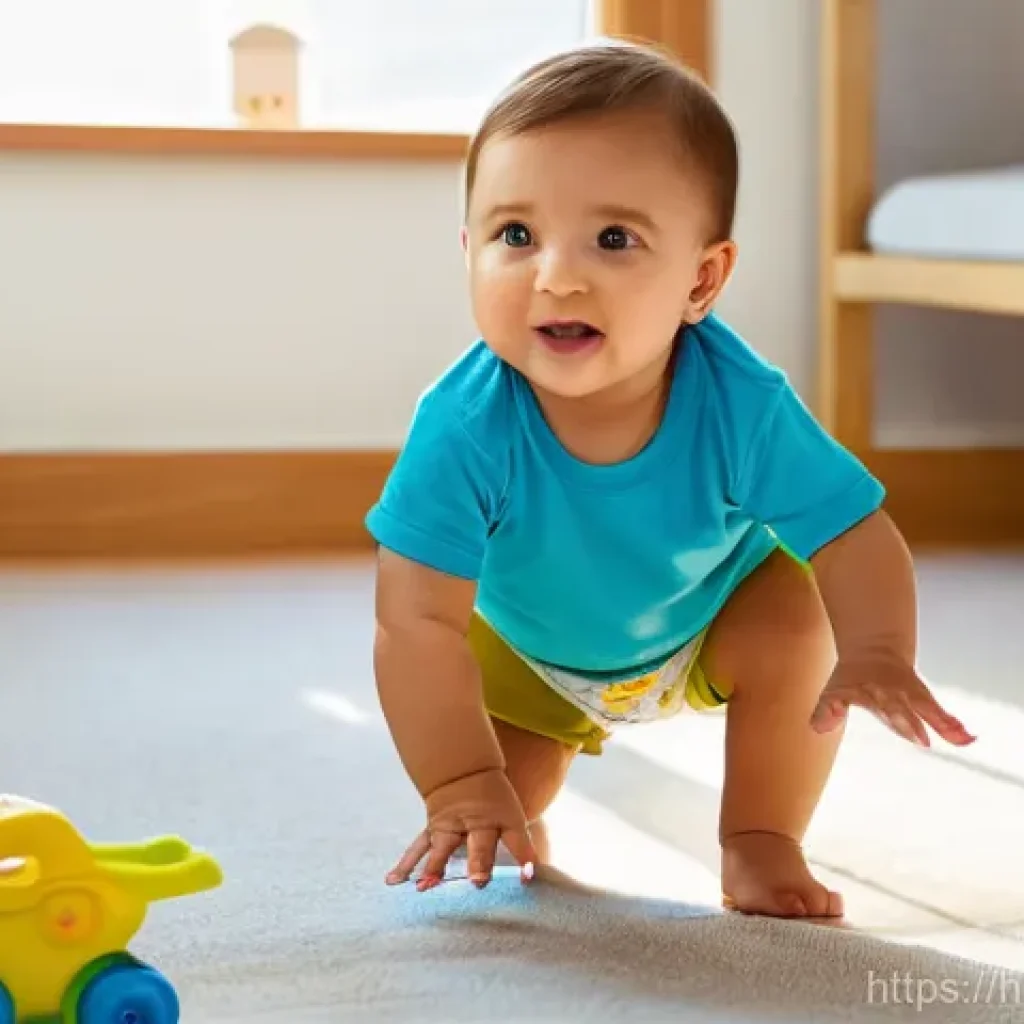 배변훈련 꿀팁 - **Potty Training Readiness: A Child's First Steps**
    A bright and cozy indoor setting. A curious ...
