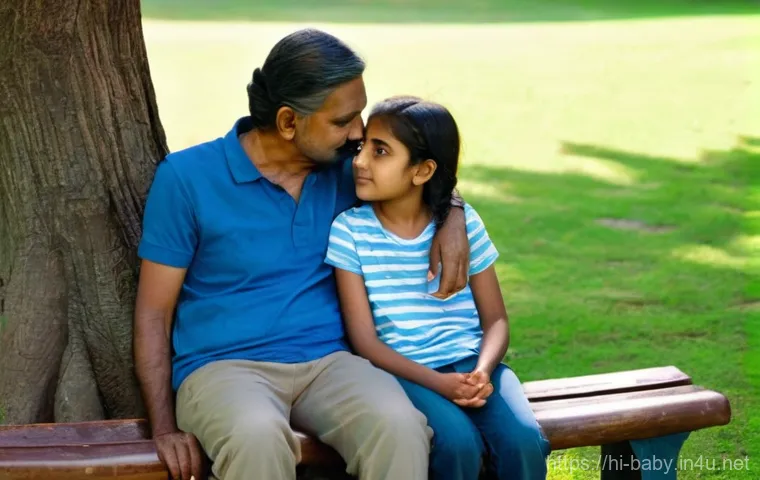 아빠 육아 참여 꿀팁 - **Prompt:** A vibrant, candid photograph of a cheerful Indian father, in his early 40s, and his son,...