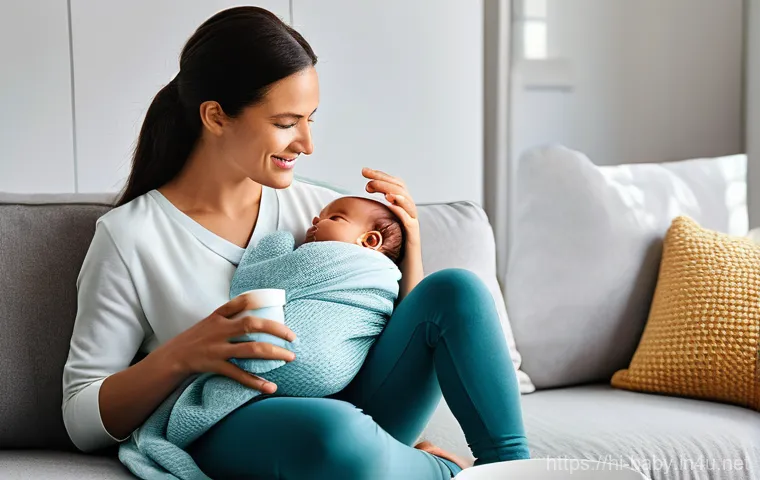 출산휴가 신청 절차 - **Prompt:** A pregnant woman, in her second or third trimester, sits at a modern, clean desk in a we...