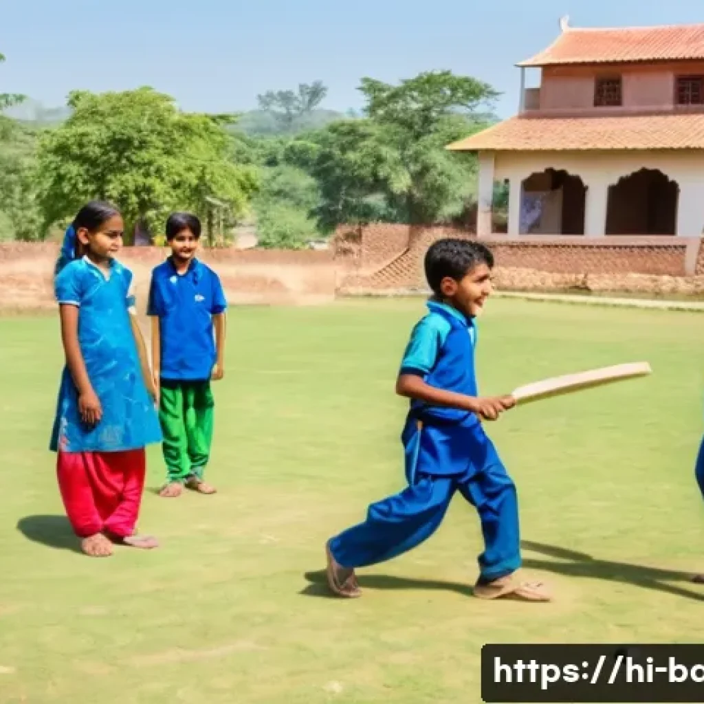 유아기 사회성 발달 지원법 - A group of young Indian children, aged around 7-10 years, wearing colorful casual clothes and modest...