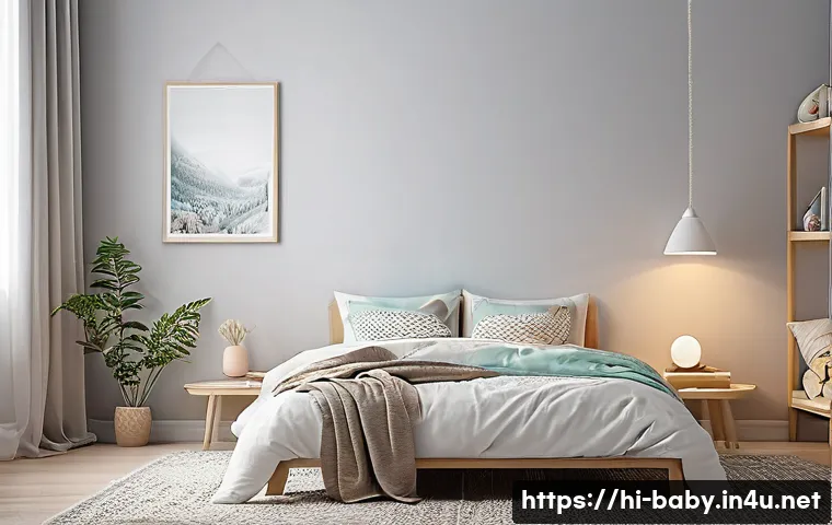 아기 잘 재우는 환경 만들기 - A cozy children’s bedroom designed for ideal sleep conditions, featuring a medium-firm mattress and ...